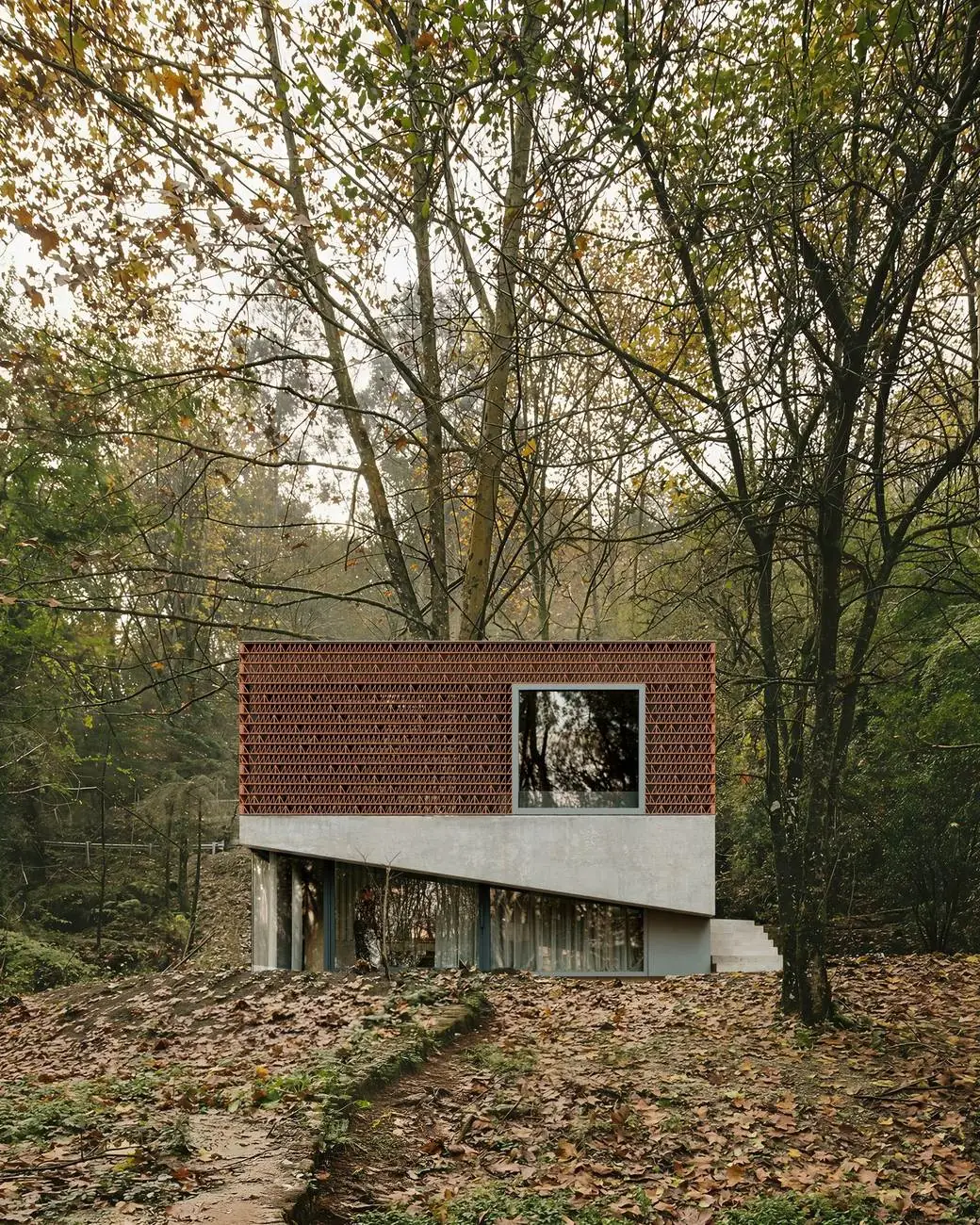 Forest House facade, Plan B render